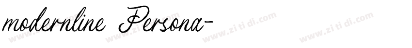 modernline   Persona字体转换